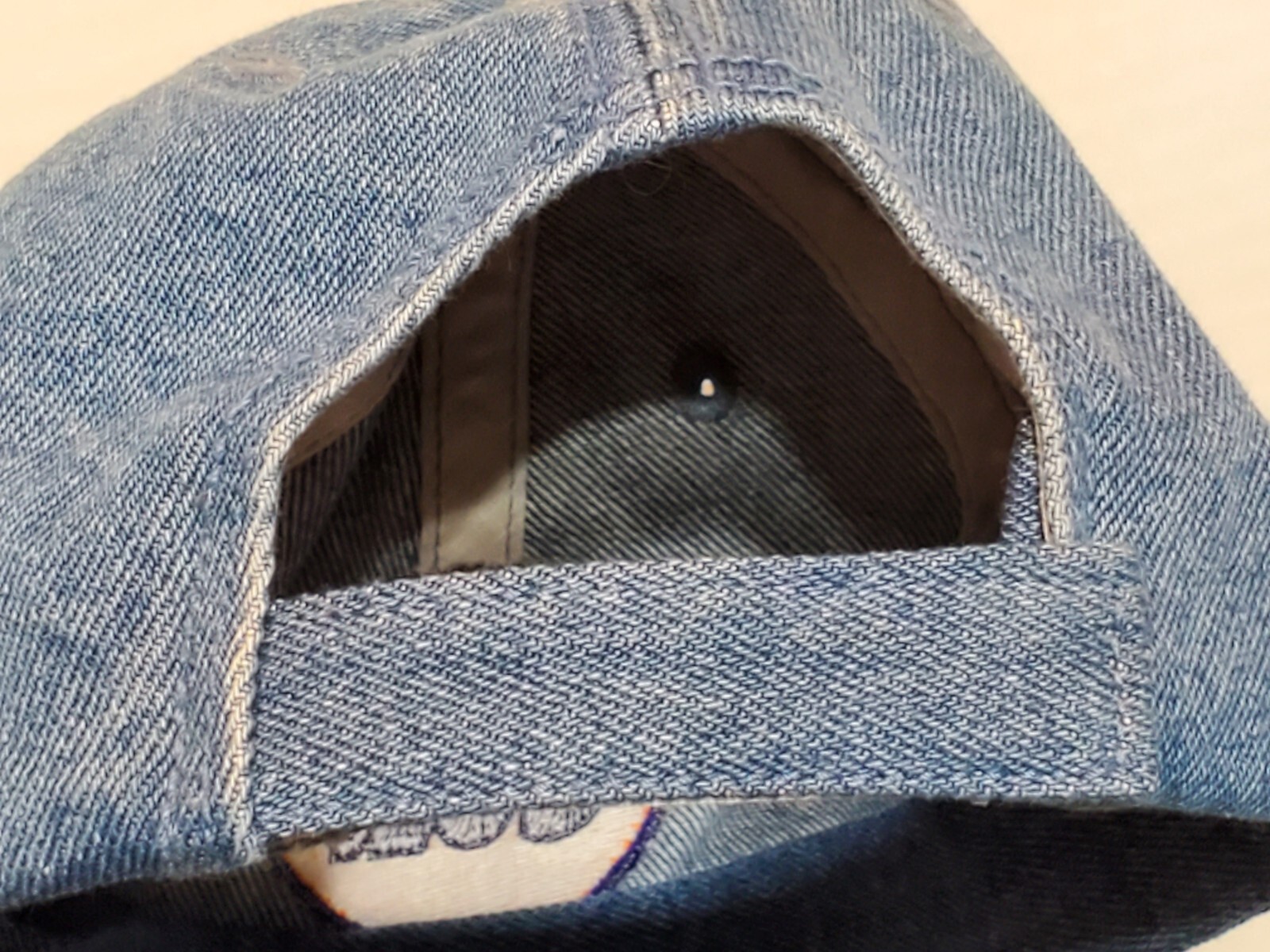 GULF Denim Patch Hat Cap Adjustable Strap Back Pe… - image 9