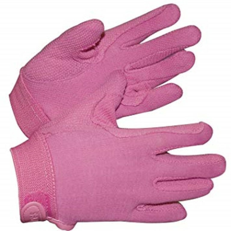 Childrens Newbury Horse Riding Pimple Grip Gloves Pink - Large - by Shires