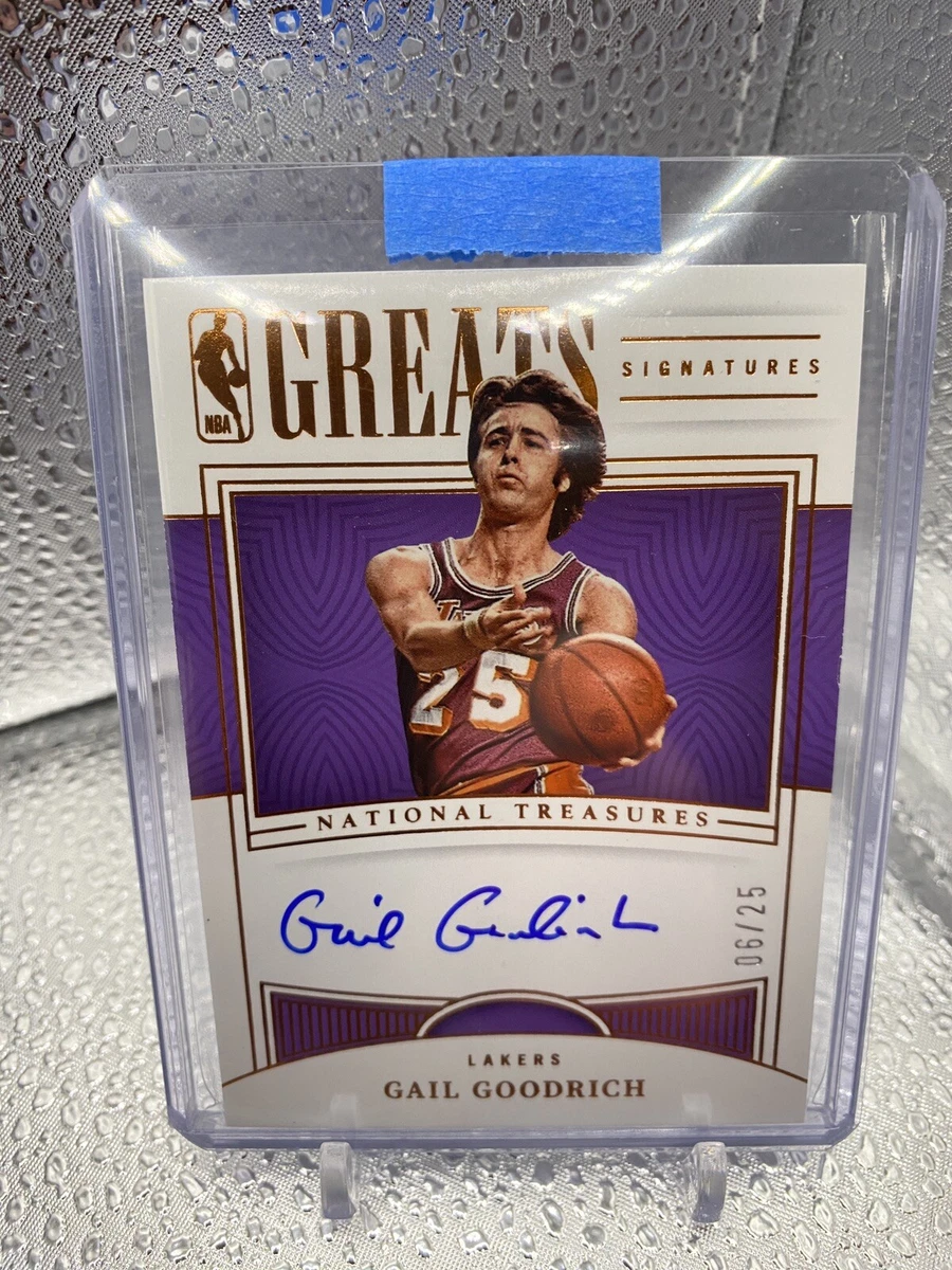 2022 23 PANINI NATIONAL TREASURES Basketball GAIL GOODRICH NBA GREATS AUTO 25