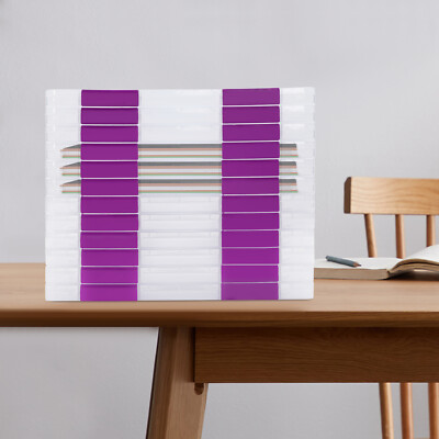12 PCS Plastic Document Storage Cases Documents Magazines Holders Clear File Box