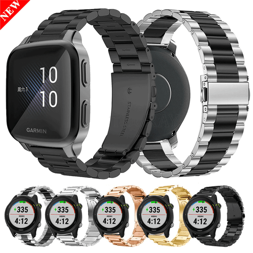 Correa de acero inoxidable para pulsera Garmin Venu 2/2 Plus/SQ Vivoactive 4 3 - Imagen 1 de 48