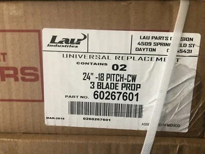 2-LAU Industries 60267601 24"-18 Pitch CW Transformer Cooling Propeller 3-Blade