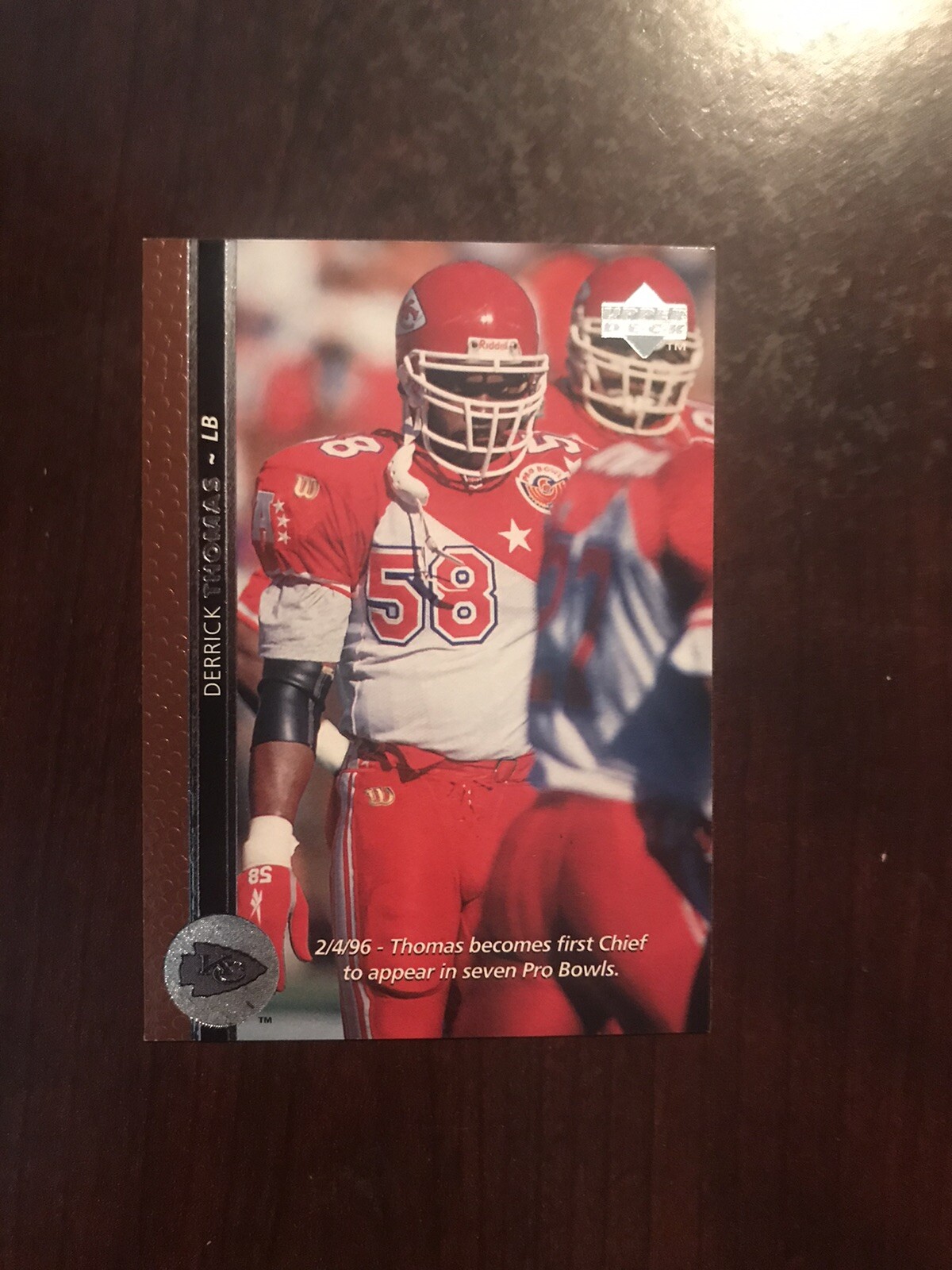 1996 Upper Deck #195 - Derrick Thomas - Kansas City Chiefs