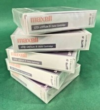 Lot of 5 Maxell LTO Ultrium 5 Data Cartridges 1.5TB / 3TB New Sealed