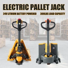 APOLLOLIFT 3300LBS Walkie Electric Pallet Jack Truck 24V Lithium Battery 48"X27"