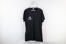 Vtg 80s Mens XL Whiteline Express LTD 1987 Driving Competition T-Shirt Black USA