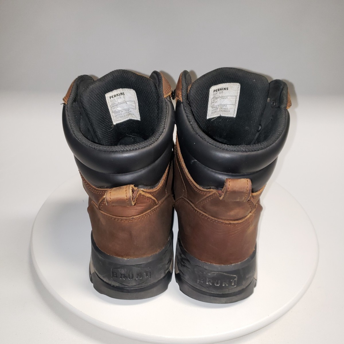 BRUNT PERKINS Heavy Duty Steel Toe Work Boots Mens 10.5 ASTM