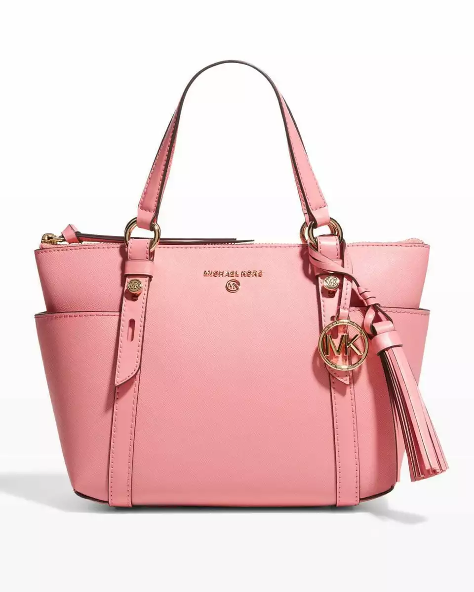 MICHAEL KORS Sullivan Small Saffiano Leather Top-Zip Tote Bag