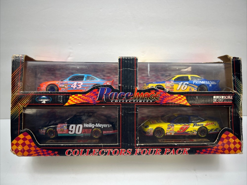 1998 Dimension 4 Race Image Collectibles 1:43 Scale Diecast NASCAR Model 4 Pack