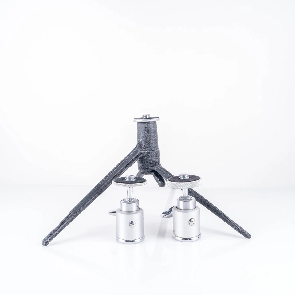 Trípode de mesa Leica vintage negro acabado arrugado para cámara M #11046 Foto 4 de 4