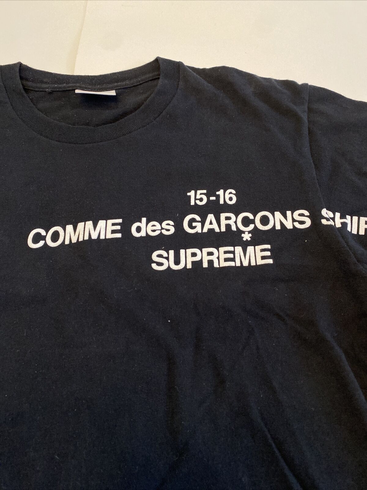 Supreme x Comme Des Garcons CDG Shirt Long Sleeve Tee size M FW15 eBay