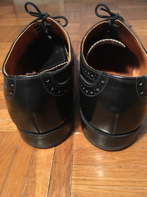 Stuart McGuire Ortho Vent Cushion Insole Black Wingtip Shoes Mens 9.5 D England Stuart McGuire Ortho-Vent | vcleat main image 4