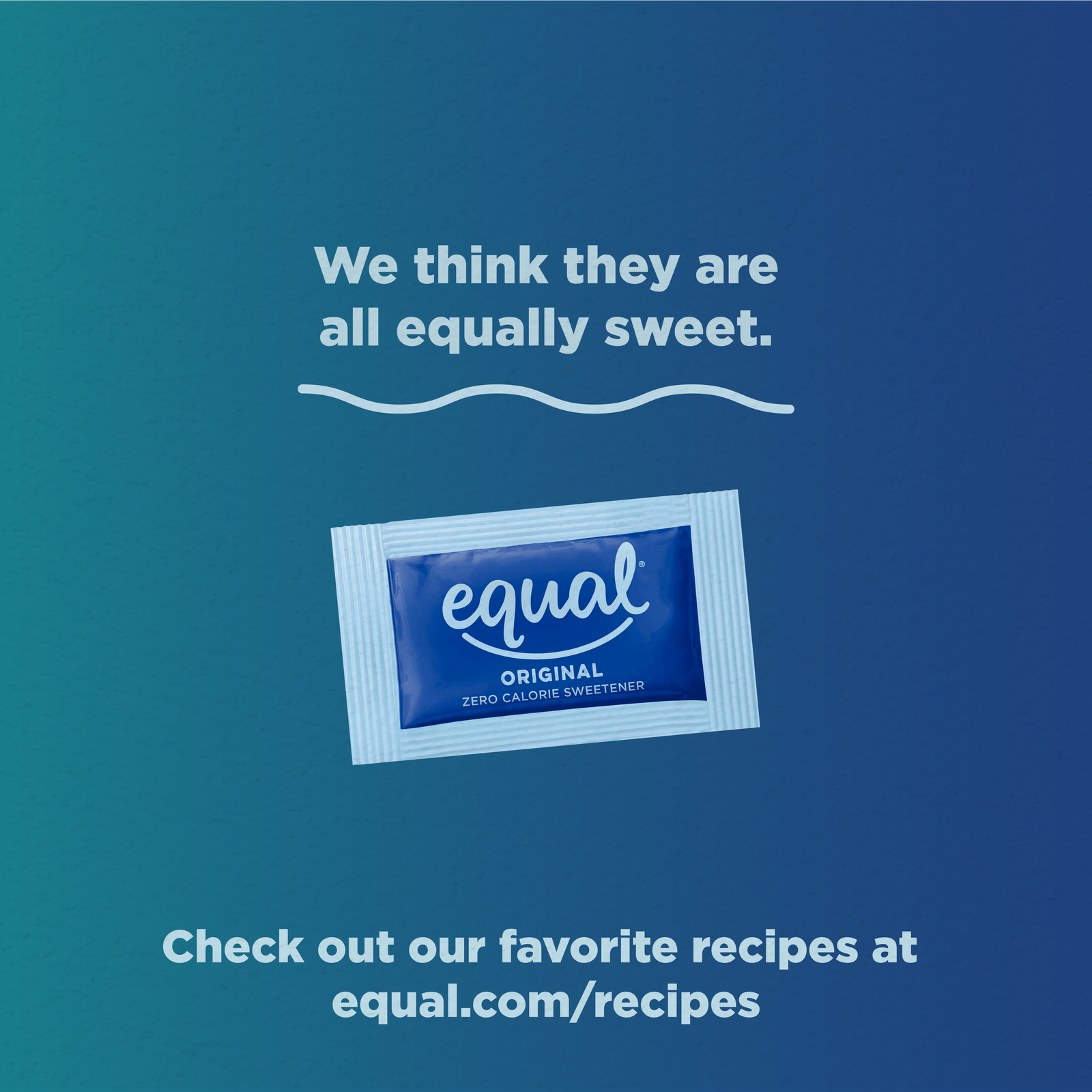 EQUAL Zero Calorie Sweetener, Sugar Substitute, 800 Packets