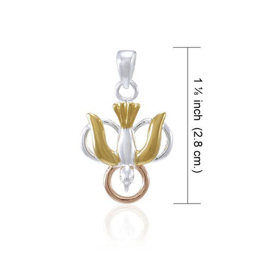 Pendentif Colombe En Argent 925 - Symbole D'amour, Paix, Harmonie - Bijou Fin