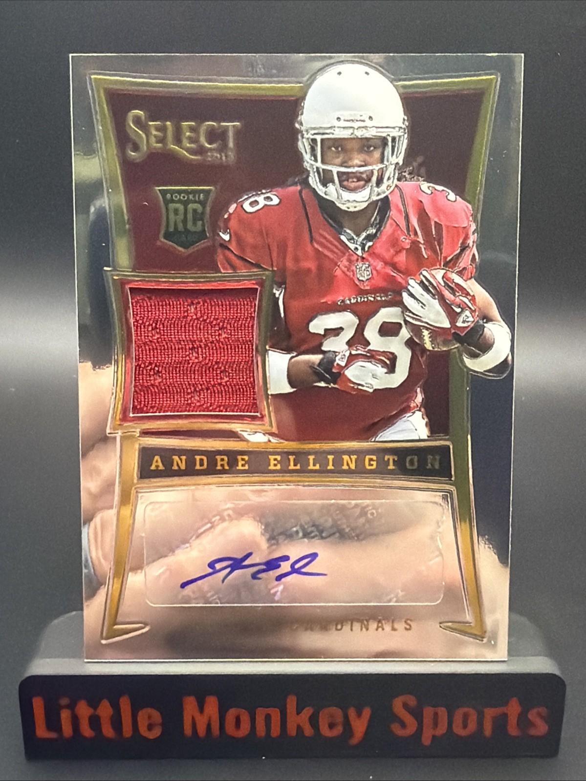 Andre Ellington Panini Select #156 Autograph Jersey