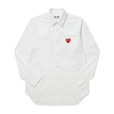Comme Des Garcons 2 PLAY Red Heart Patch Unisex Shirt 144598653 [P] - Photo 1/4