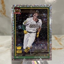 2026 Topps Series 1 1991 Retro Jacob Wilson Silver Ice Crackle Athletics