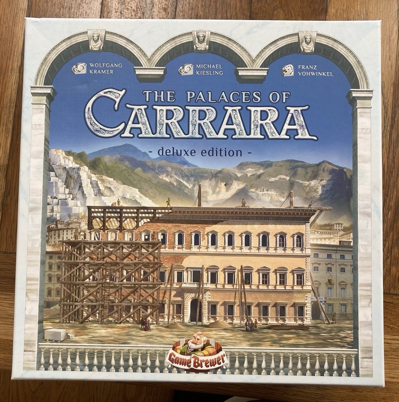 The Palaces of Carrara Deluxe Edition With Retro Card Pack VGC Small Sent To Box
