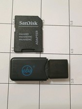 SanDisk MicroSD to SD Card Adapter EBS USB 3.0 Micro SD Reader Bundle