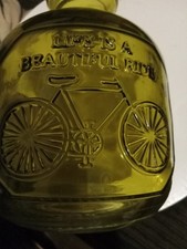 Vintage Green Glass Bottle Life Is A Beautifu...