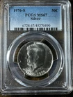 1976-S Kennedy Half Dollar Silver MS67 PCGS Blue Label