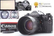 MINT Canon A-1 Black 35mm SLR Film Camera NFD New FD 50mm F1.4 Lens From JAPAN
