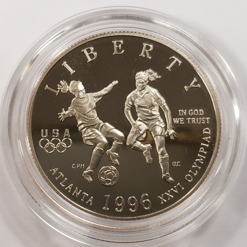 1996-S 50c Olympic Soccer Commemorative Half Dollar Proof - SKU-F9977