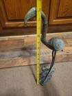 Vintage Metal Crane Heron Bird Figurine Statue Home Decor Used Conditions  — photo 7