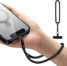 Phone Wrist Strap, Universal Adjustable Hand Strap Lanyard for A-black