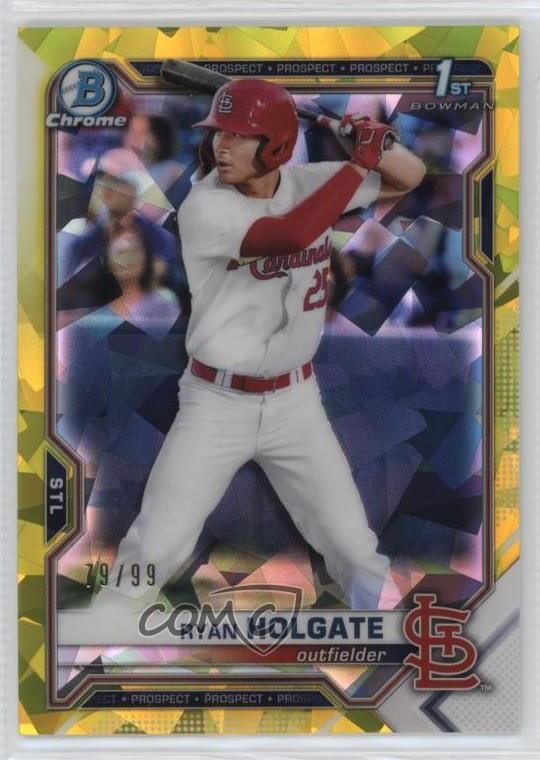 2021 Bowman Chrome Draft Sapphire Edition Yellow 79/99 Ryan Holgate #BDC-148 v9t