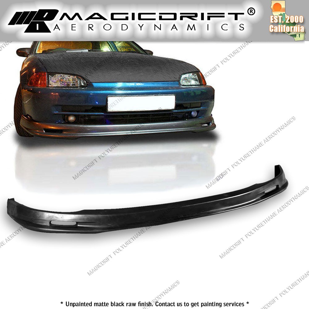 For 92 93 94 95 Honda Civic EG Sedan MU MUG Style Front Bumper Lip