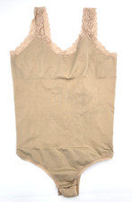 Bodysuit Seamless Smoothing Thong Size 2XL Stretch Lace