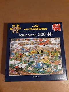 Jan van haasteren Sportsday complete very good condition 500 pieces Box bit tatt