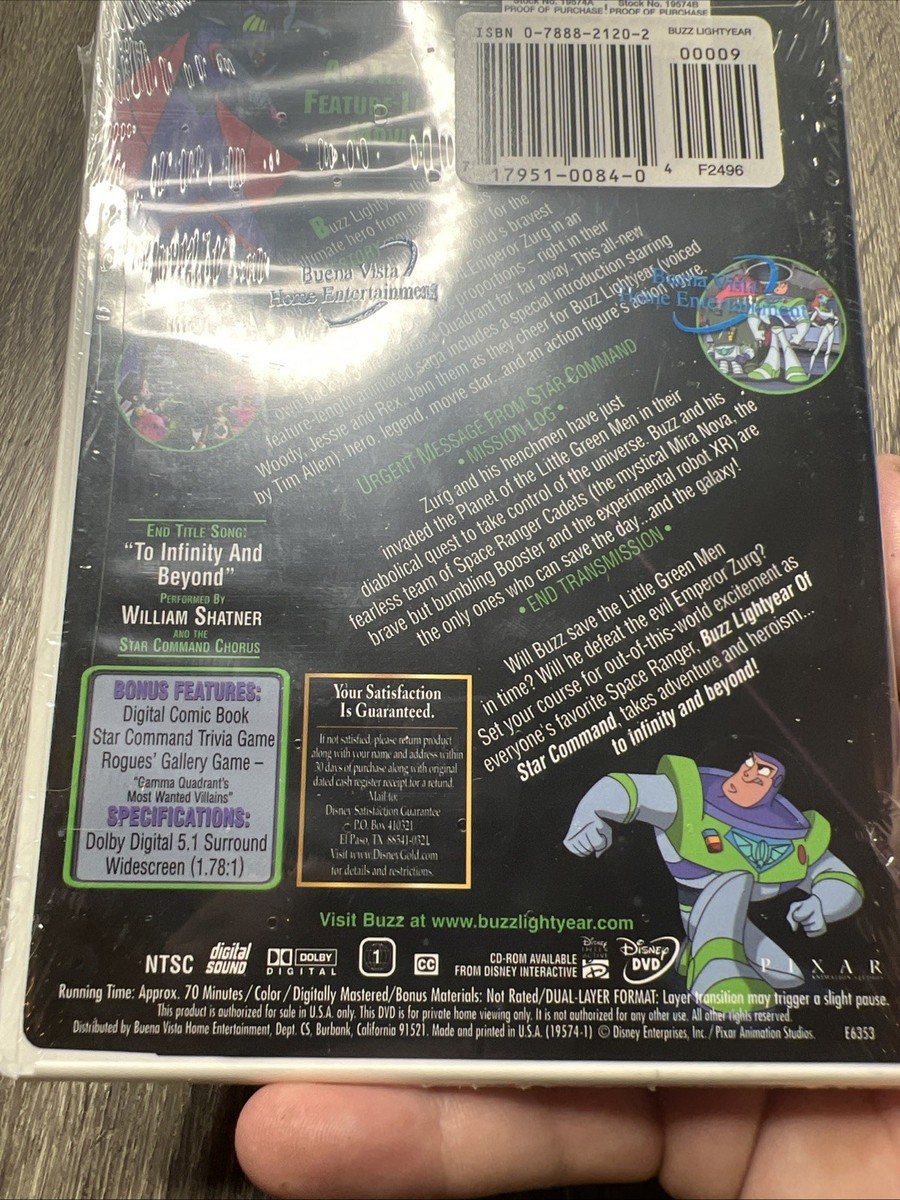 Buzz Lightyear of Star Command: The Adventure Begins (DVD, 2000