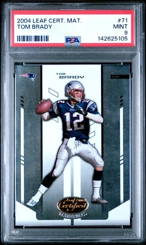 2004 LEAF CERTIFIED MATERIALS #71 TOM BRADY PSA 9