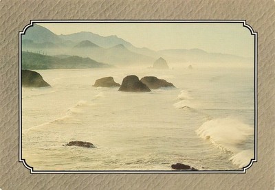 Northwestern Coast Haystack Rock Vintage Postcard