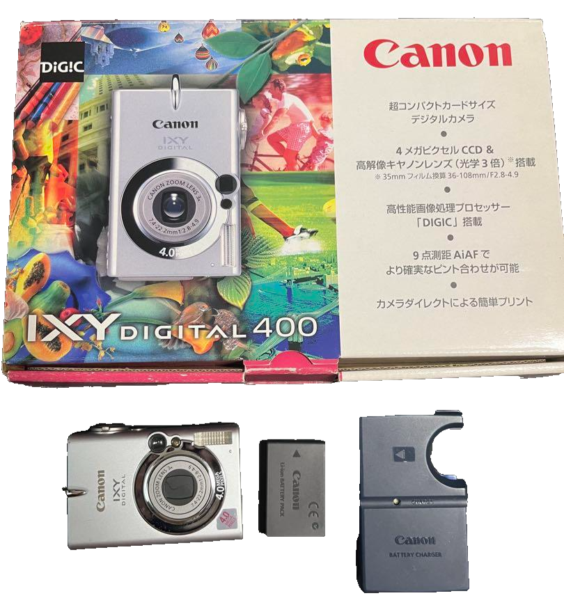 Canon IXY DIGITAL 400 本体 Canon IXY Digital 400 Compact Camera – Silver – Tested – From