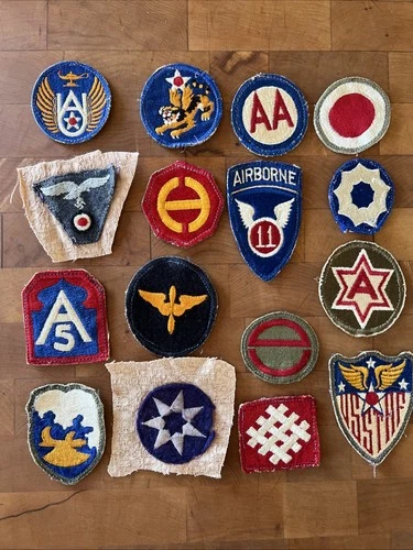 WW2 US MIlitary Uniform Patches, Foreign & Other Eras May be Present, Lot 3/4