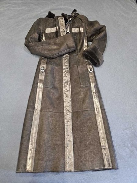 Women Escada Duffle Coat Brown 36