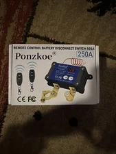 Ponzkoe Remote Control Battery Disconnect Switch 501A