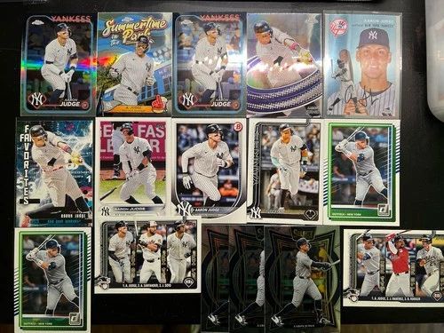 Aaron Judge 16 Card New York Yankees Lot Topps Bowman Select