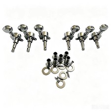3R3L Guitar String Tuning Pegs Tuners Sealed Machine Heads Chrome Plated for ST