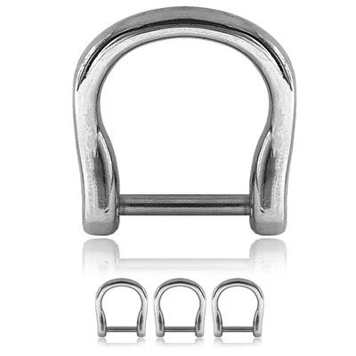 GANZOO D - Ring mit Schraub-Bolzen aus Stahl, 3er Set, nachträglich montierbar