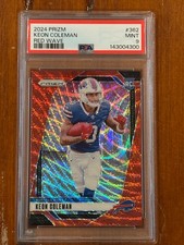 2024 Prizm #Keon Colemon Red Wave 009/149