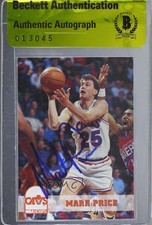BAS 1993-94 NBA Hoops Mark Price #41 Authentic Auto 3c7