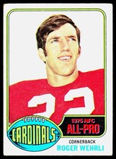 1976 Topps #90 Roger Wehrli - POOR