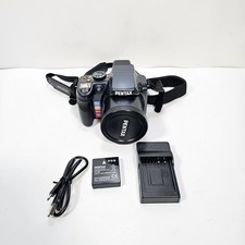 Pentax X90 12.1MP Digital Camera Gunmetal Blue 26x Optical Zoom