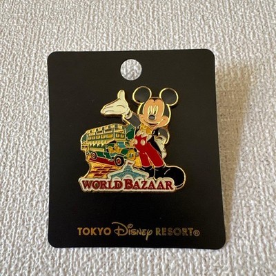 Disney Tokyo Resort Mickey Mouse Pin Anstecker World Bazaar Selten Neu