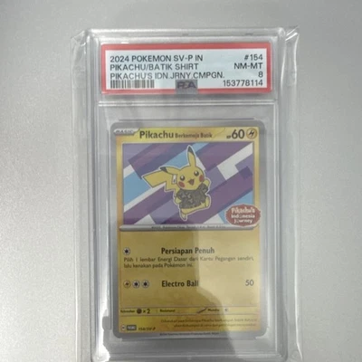 2024 Pokémon Pikachu/Batik Shirt #154 Spec Details