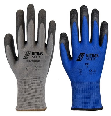 NITRAS Montagehandschuhe NYLOTEX NYLOFLEX Handschuhe 12-144 Pa Arbeitshandschuhe